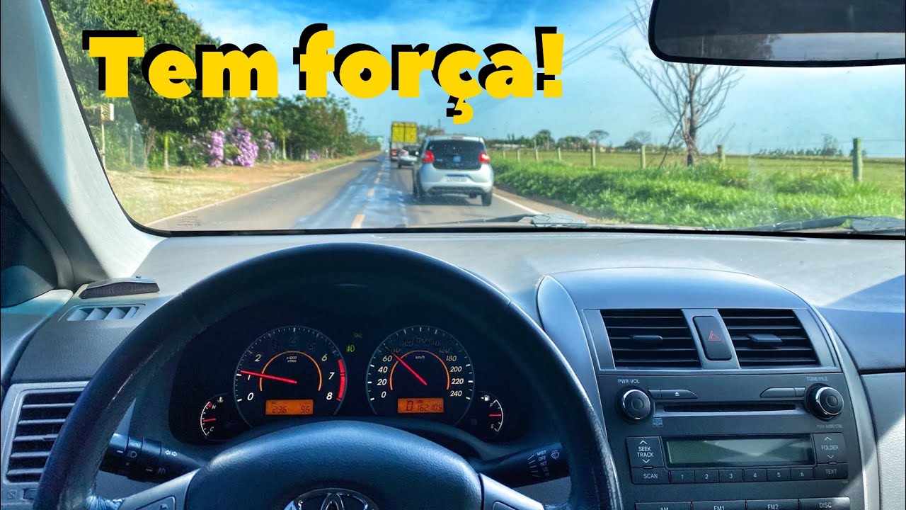 PRIMEIRO ACELERO NA ESTRADA COM O COROLLA DO CANAL! ANDA?