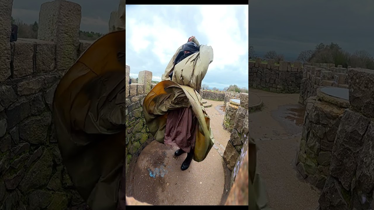 Person in windy conditions 7