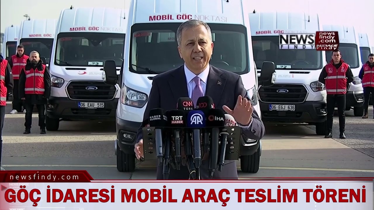 İçişleri Bakanı Yerlikaya, Atatürk Havalimanı’nda Göç İdaresi Mobil Araç Teslim Töreni'nde Konuştu.