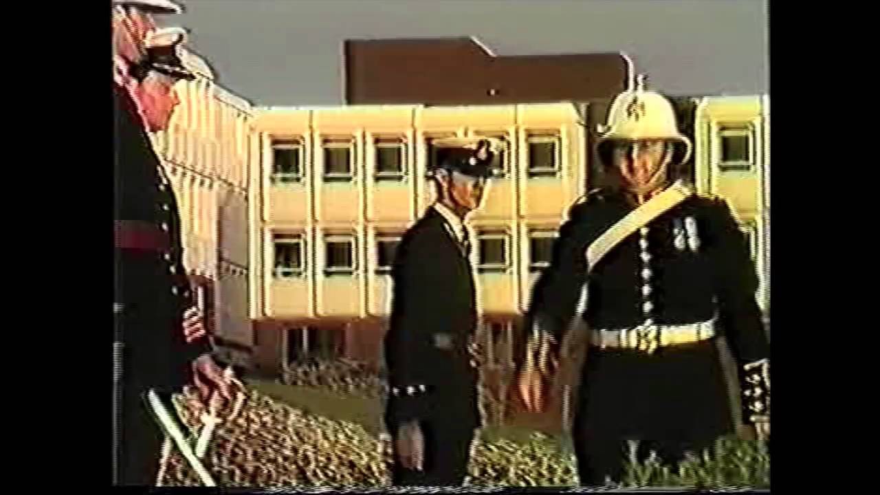 HMS Raleigh march past 1986 passing out