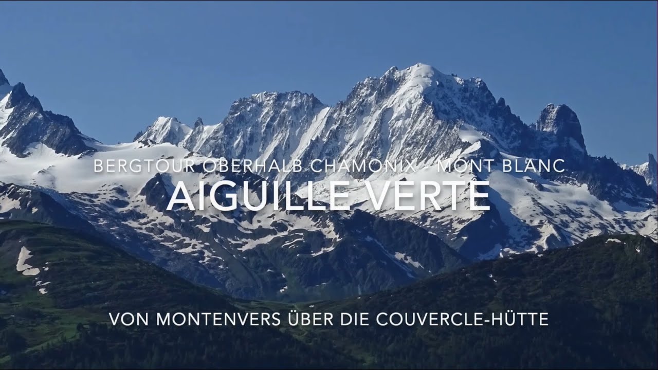 Besteigung der Aiguille Verte oberhalb Chamonix - Mont Blanc