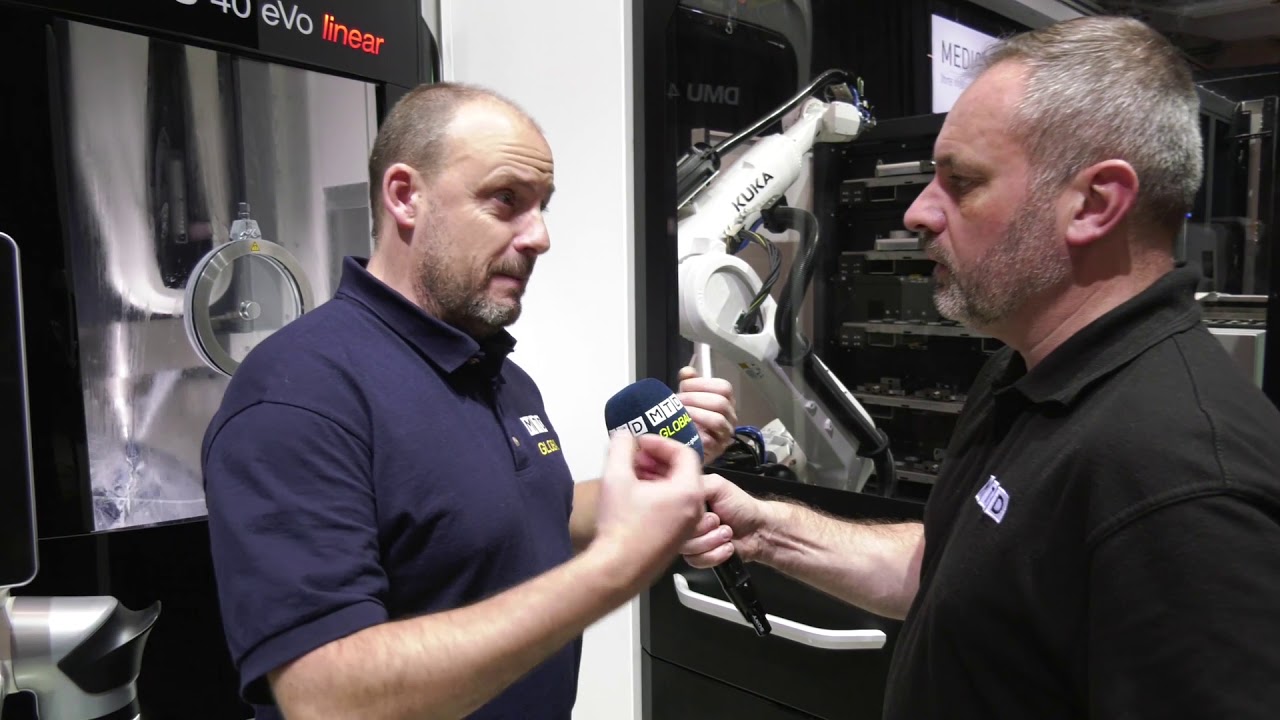DMG MORI DMU 40 eVo linear showing unbelievable automation operation