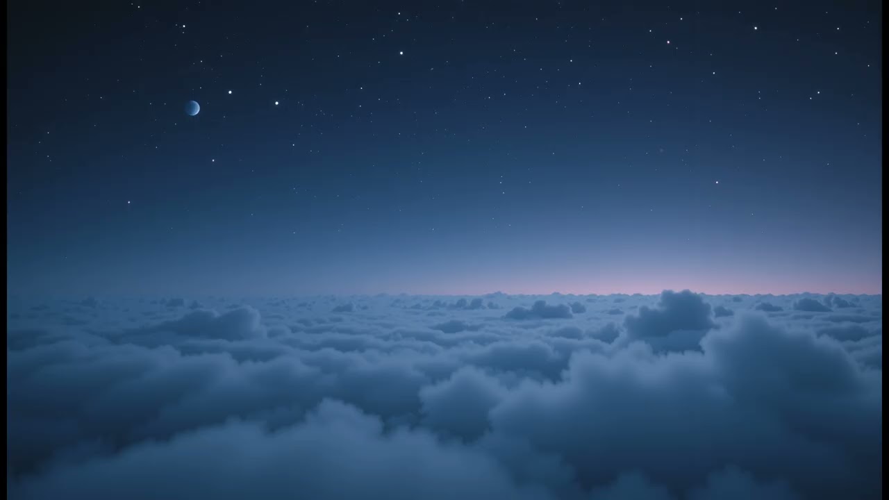 1–4 Hz Theta Binaural Beats for Deep Sleep | Floating Night Calm