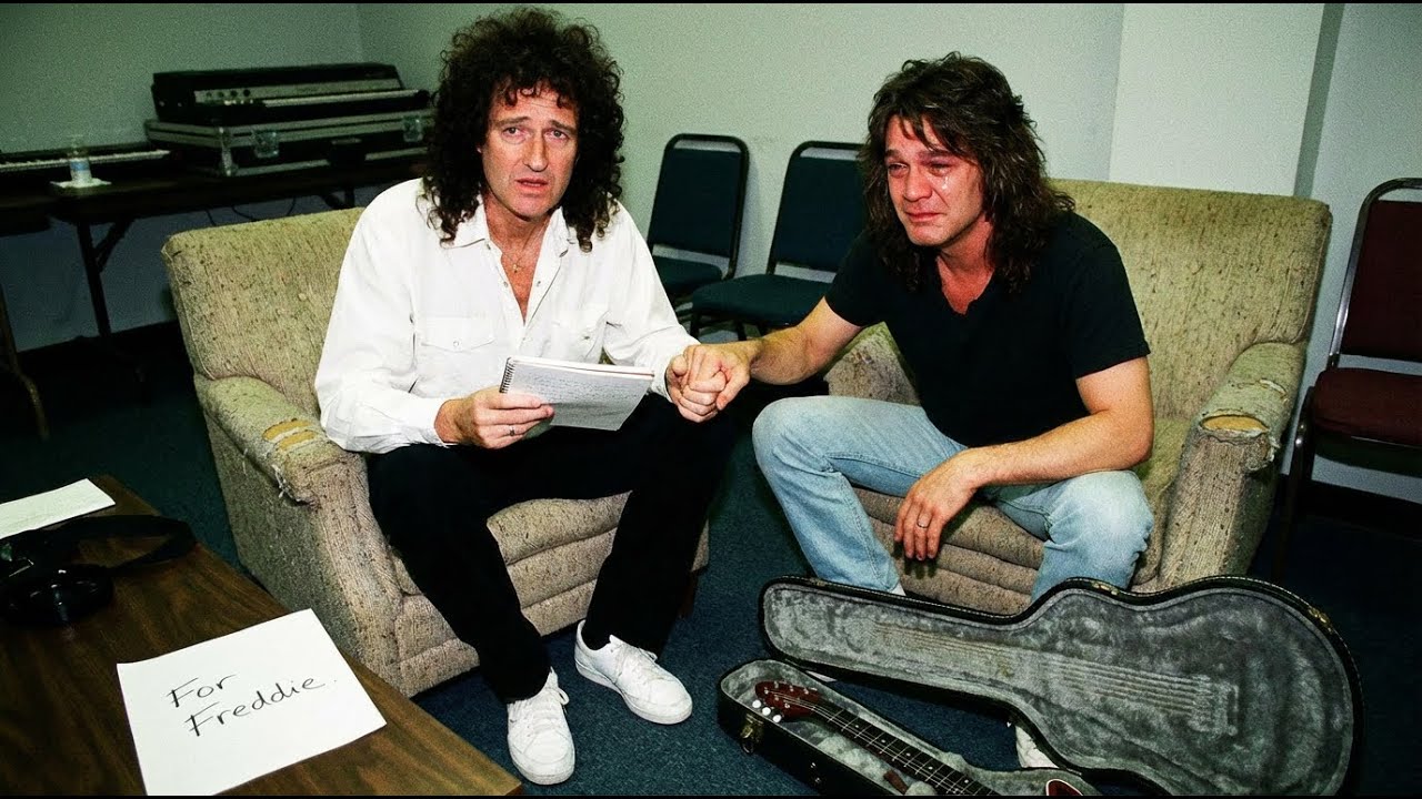 QUEEN Asked Eddie Van Halen for Freddie's Final Album - What He Did Instead Left Brian May SOBBING