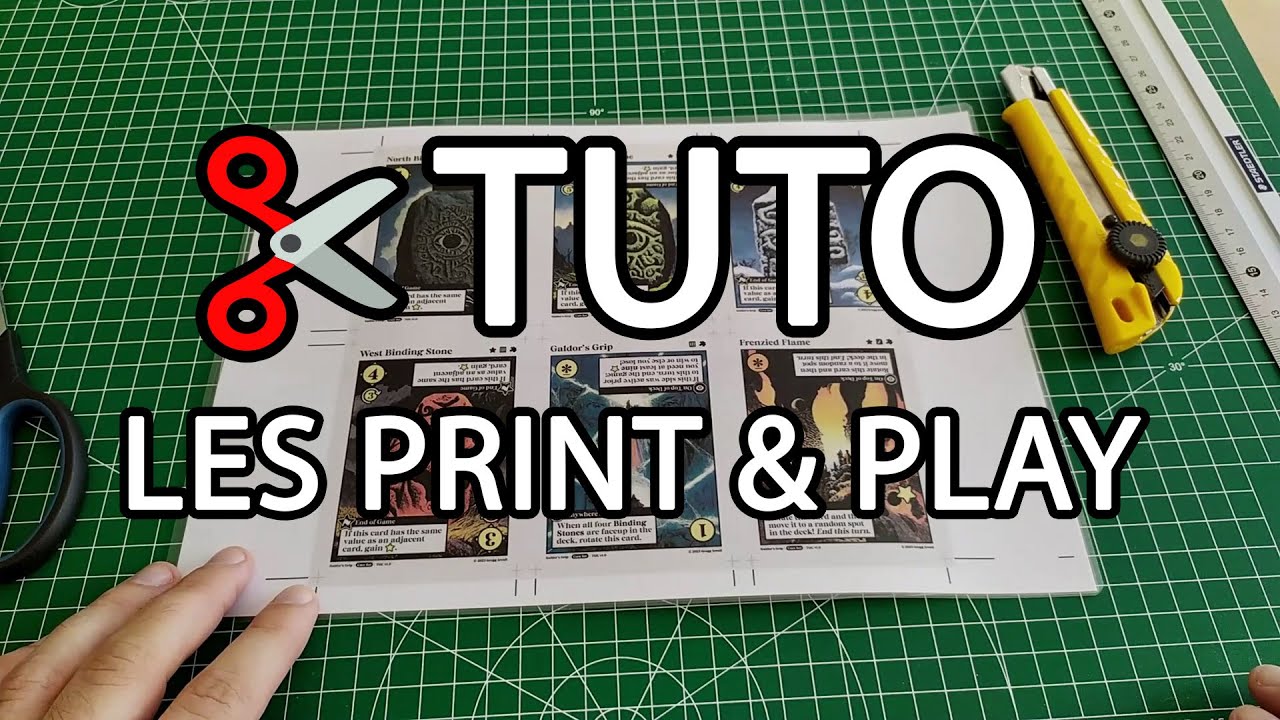 Tuto : créer ses jeux print & play