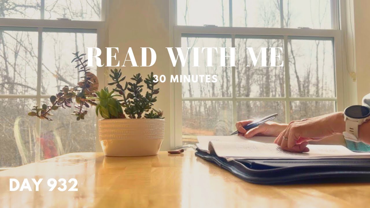 READ WITH ME 📚 Sunny Window Reading | 30 Minutes | Cozy Study Session | Day 932