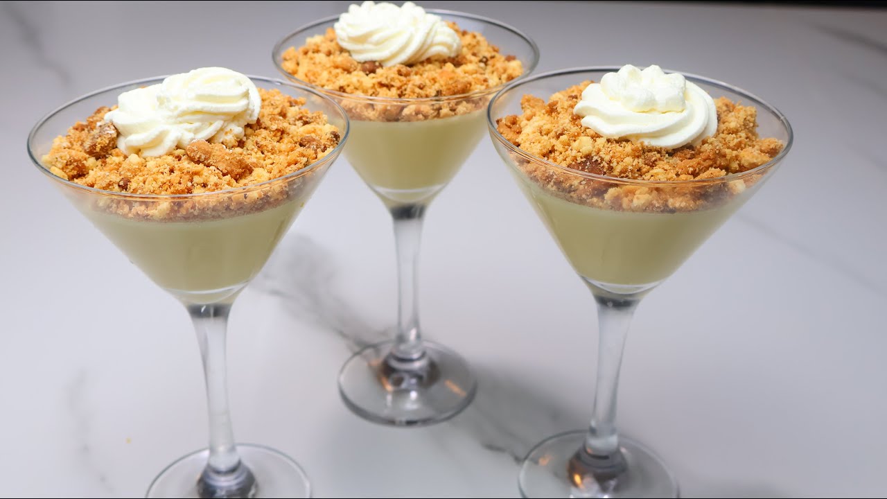 Recette Délicieuse et Simple : Crème au Sirop d'Érable et Crumble Croquant