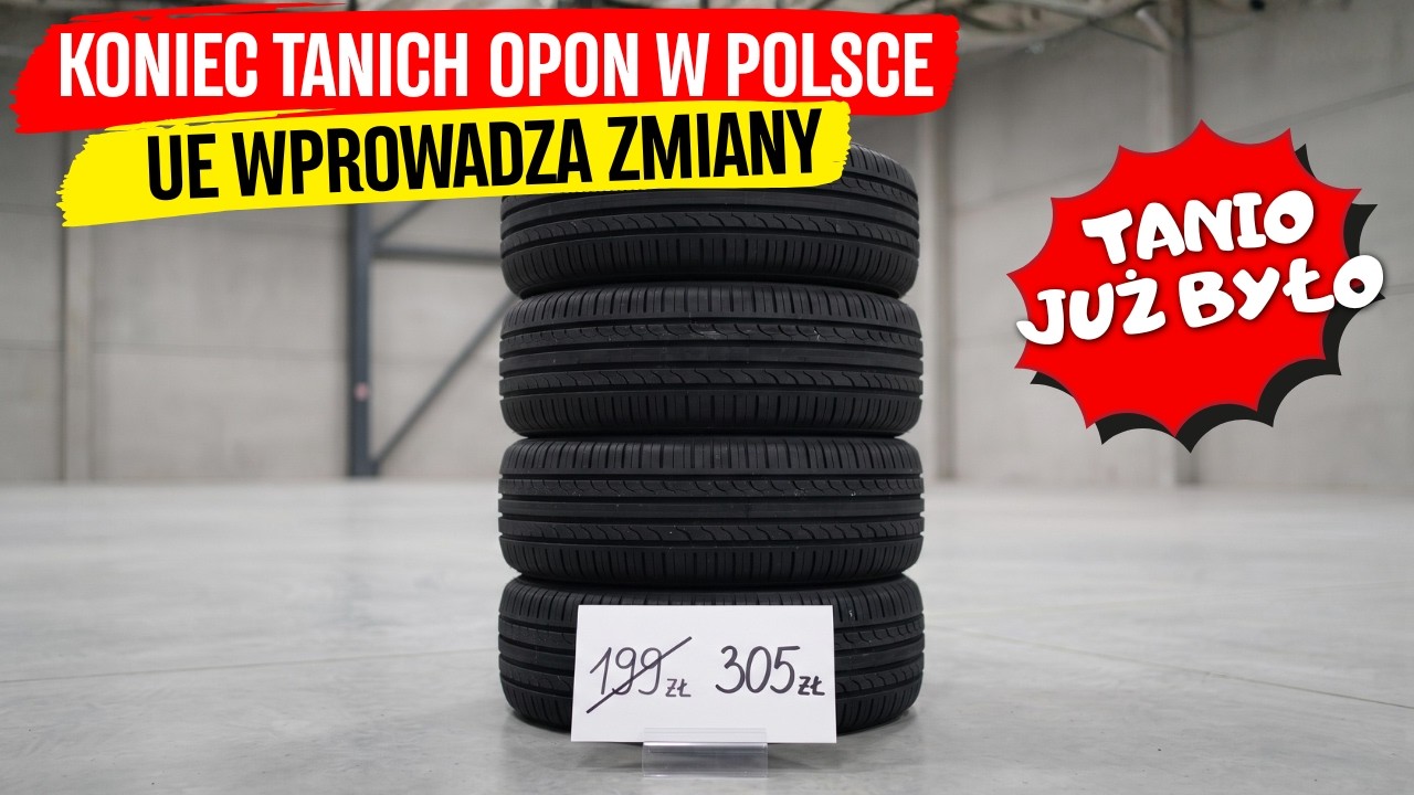 Koniec tanich opon w Polsce - duże kary i wielkie zmiany!
