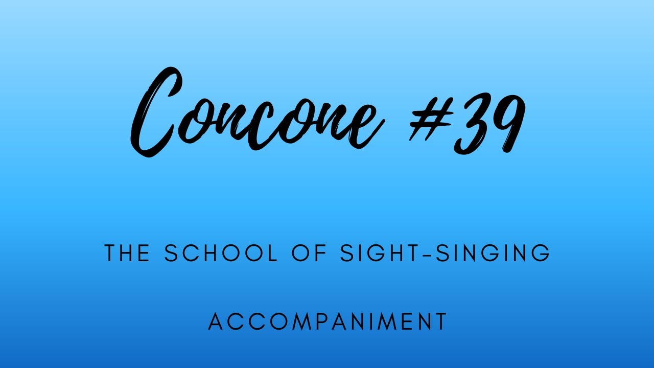 Concone #39 Accompaniment