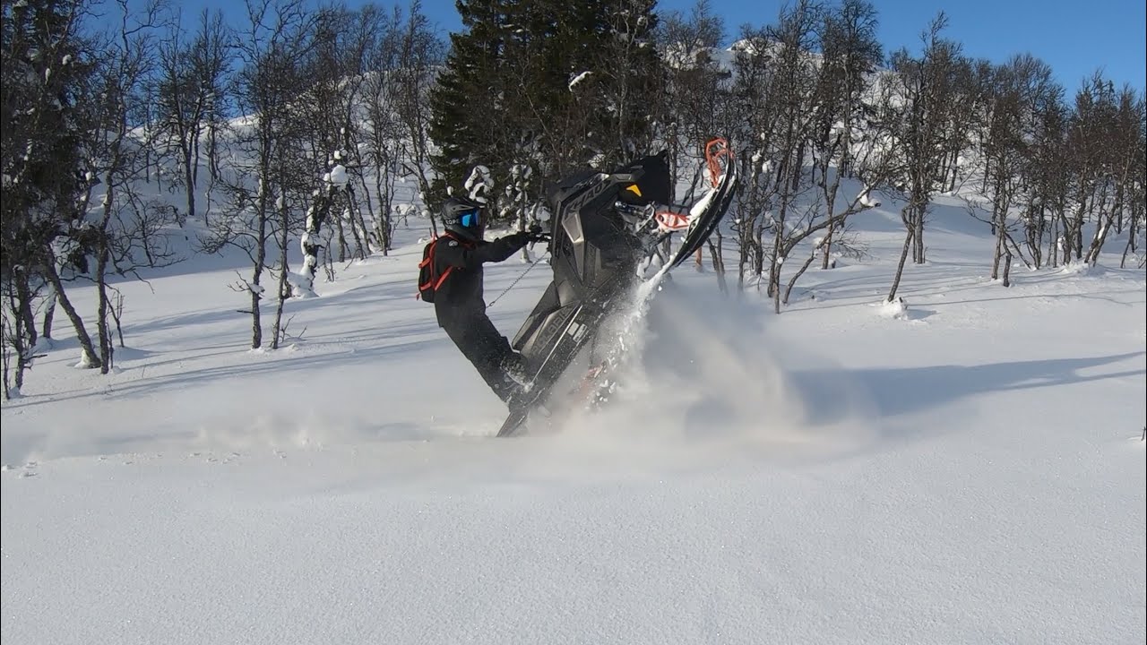 Polaris Khaos Matryx Slash 850 Treeriding and broken parts