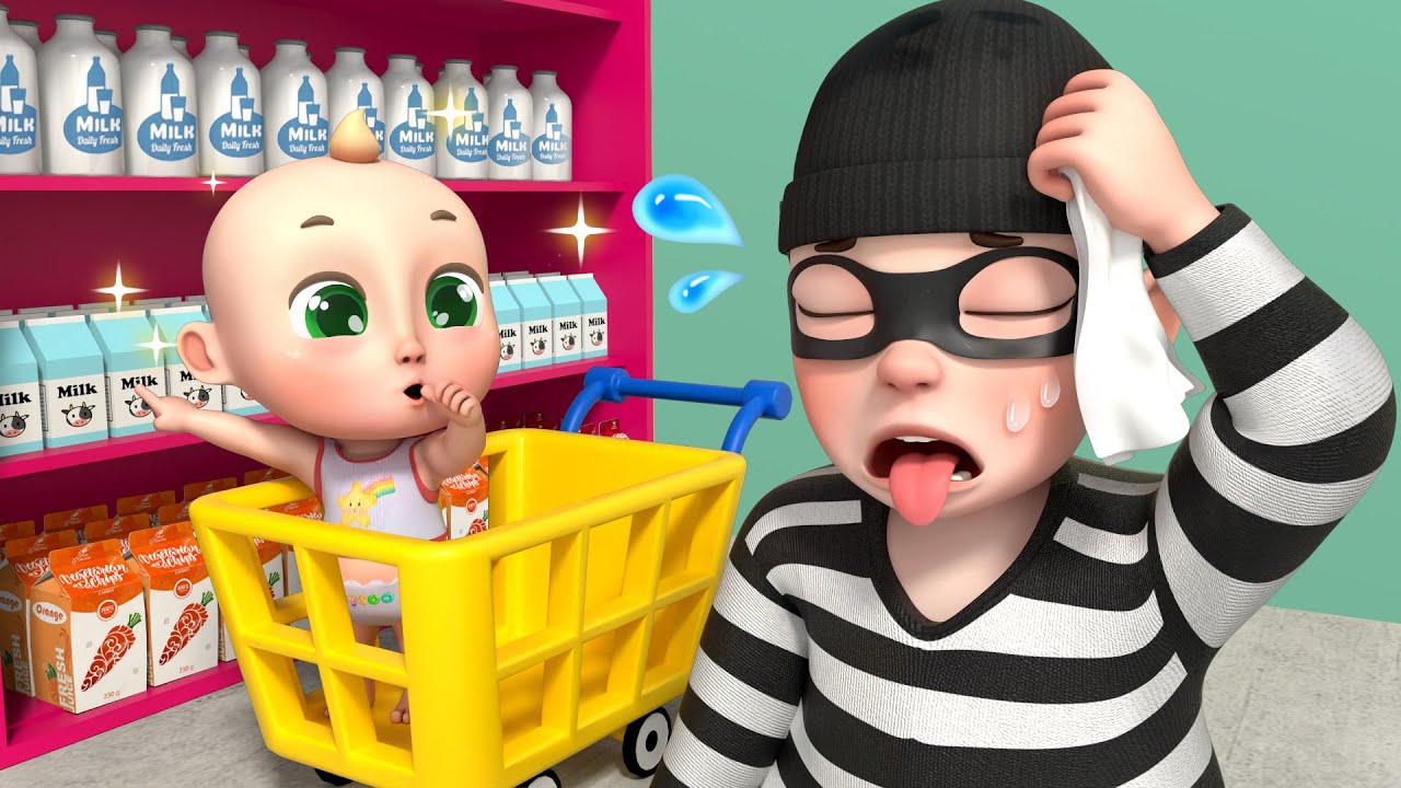 Bayi Tersesat & Pencuri 🚨 | Lagu Polisi Anak | Tips Keamanan | Rosoo dalam Bahasa Indonesia