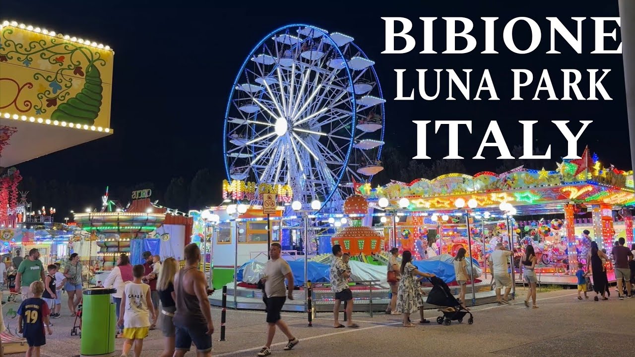 Bibione Italy  🇮🇹 Luna Park 2025 