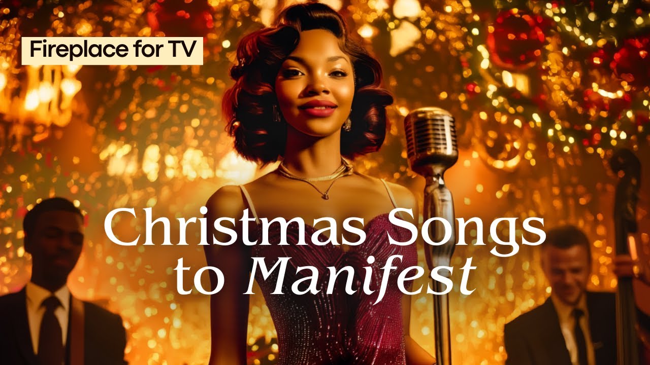 🎙️Christmas Manifestation Songs - Vintage Jazz for Manifesting Your Dream Abundant Life (Fireplace)