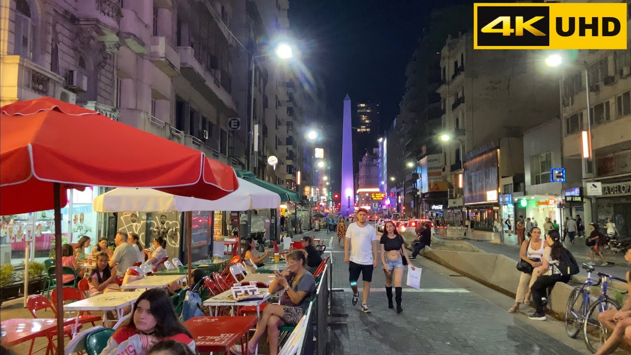 Avenida Corrientes - Buenos Aires - Argentina - walking tour [4K UHD] 2023
