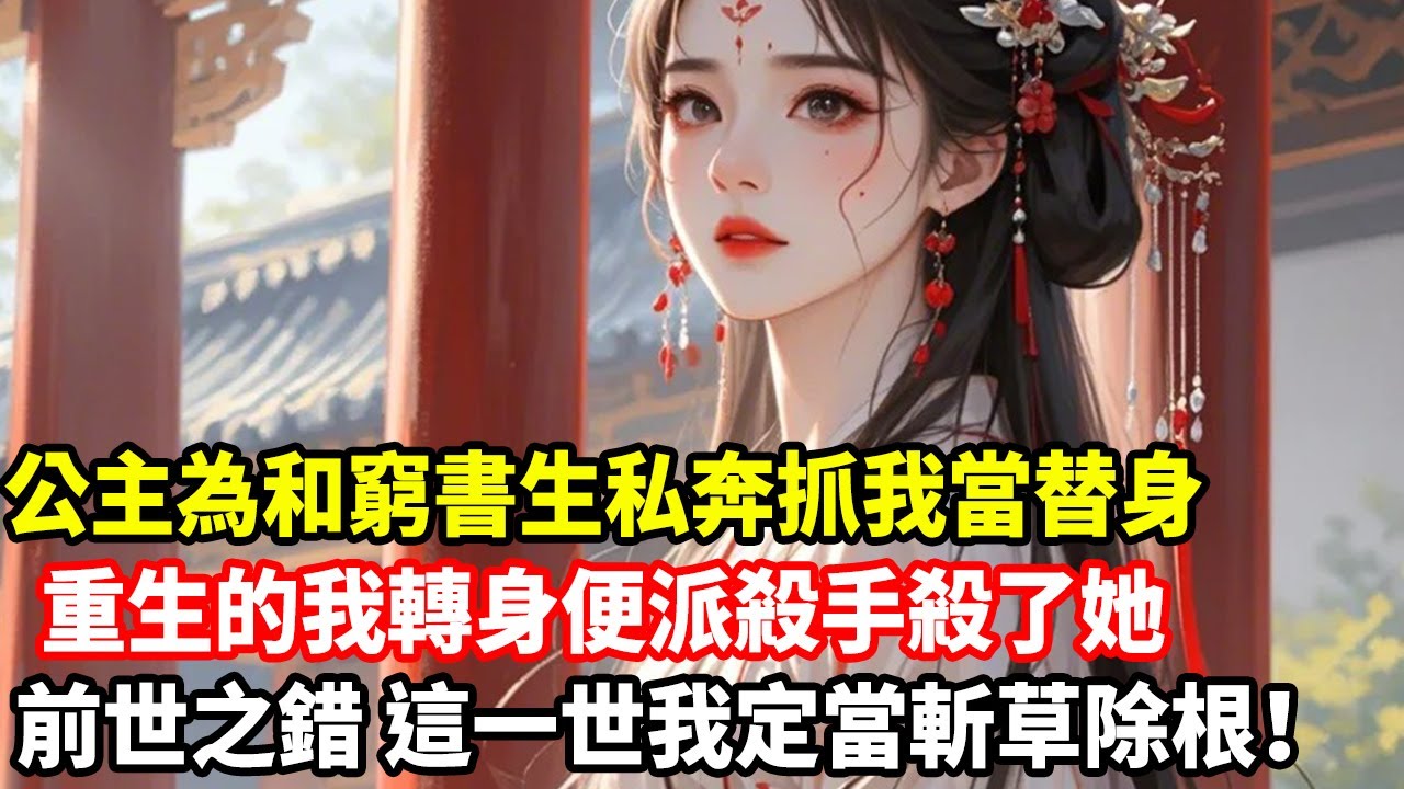 公主為和窮書生私奔抓我當替身，重生的我轉身便派殺手殺了她，前世之錯，這一世我定當斬草除根！