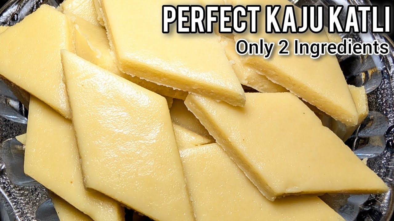 Halwai Style Kaju Katli at Home | Easy 2 Ingredients Sweet Recipe। काजू कतली कैसे बनाएं।