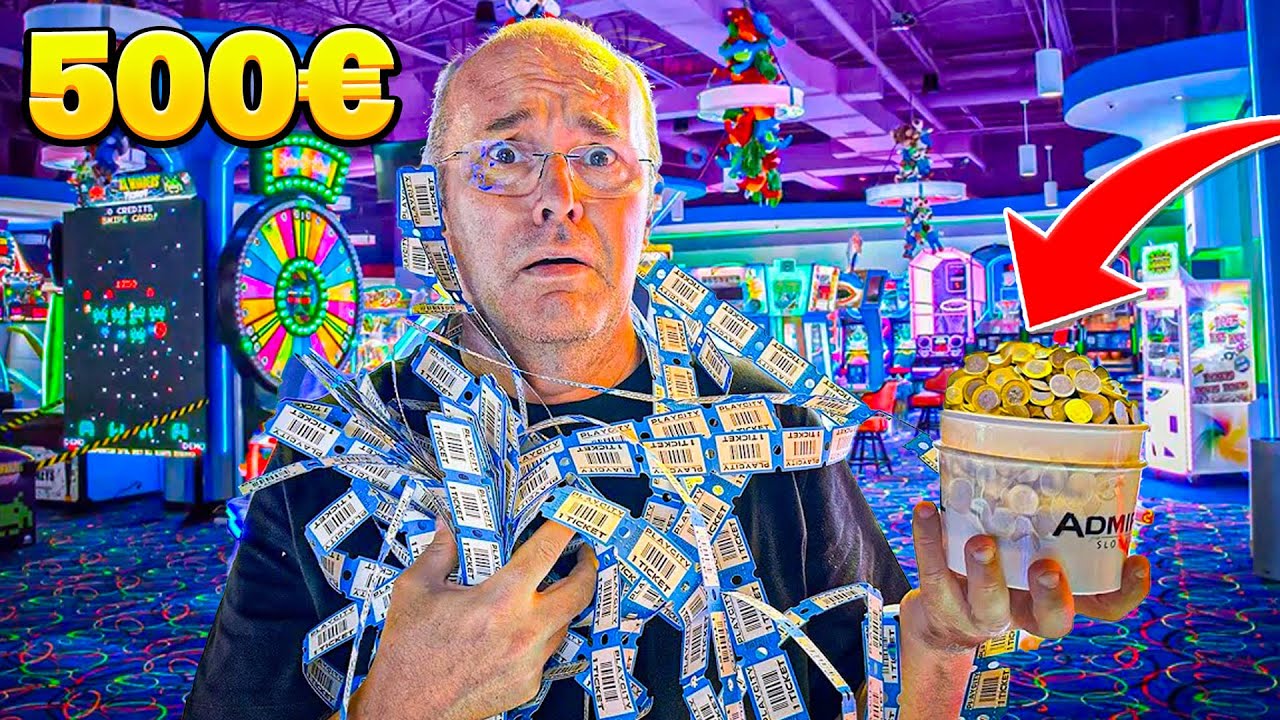 PAPÀ HO SPESO 500 EURO alle MACCHINETTE in SALA GIOCHI e.. *IMPAZZISCE*