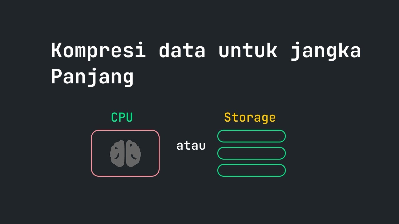 Utamakan CPU atau Storage dalam Kompresi ? 🤔