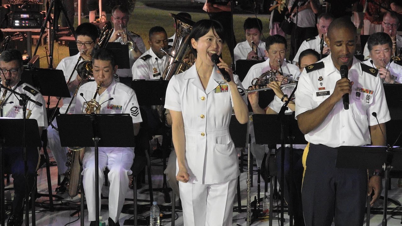 三宅由佳莉2等海曹「Time To Say Goodbye」 米国独立記念祭 2024 Independence Day Celebration キャンプ座間