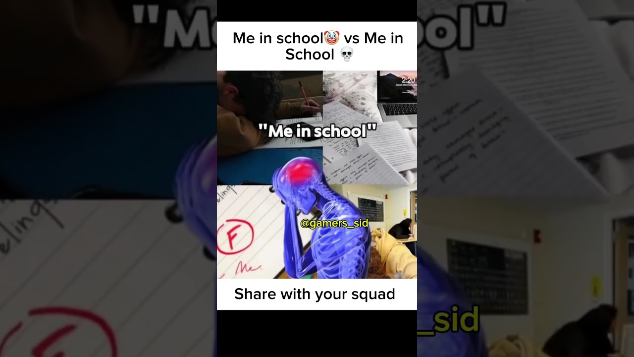 ME IN SCHOOL 🤡 VS ME IN SCHOOL 💀 | SCHOOL LIFE MEME 