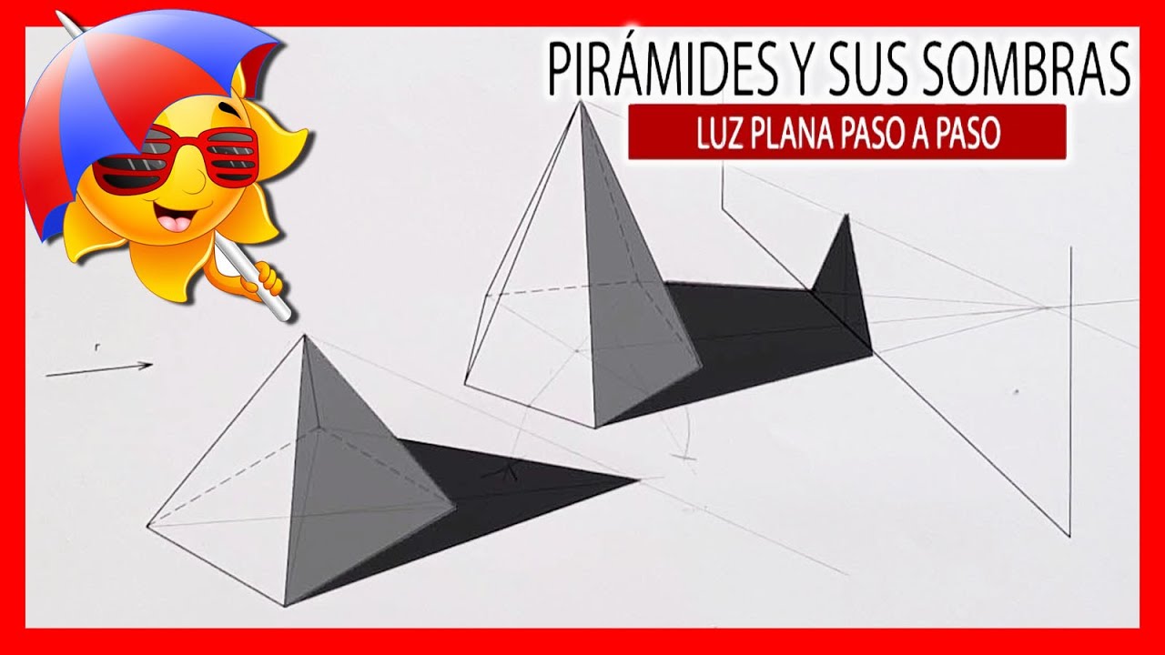 😎 SOMBRA de una PIRÁMIDE ☀️ sombras en Dibujo Técnico