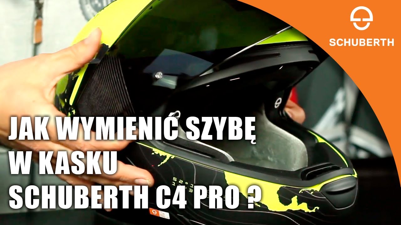 Jak wymienić szybę w kasku SCHUBERTH C4Pro C4 Pro Carbon i C4 Pro Women #ProściejSięNieDa