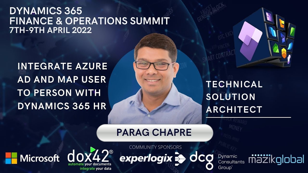 Integrate Azure AD and map user to person with Dynamics 365 HR - Parag Chapre.