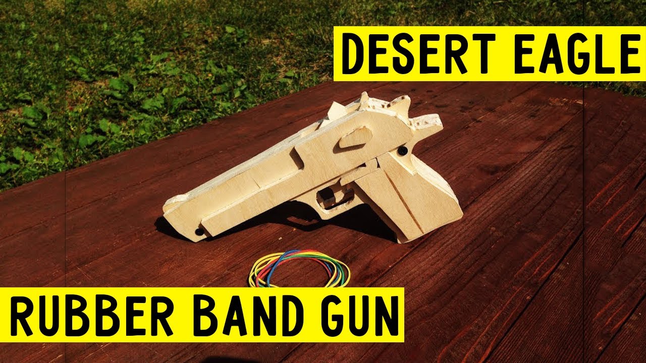 How to make [ Desert Eagle ] VERY EASY!!!! rubber band gun