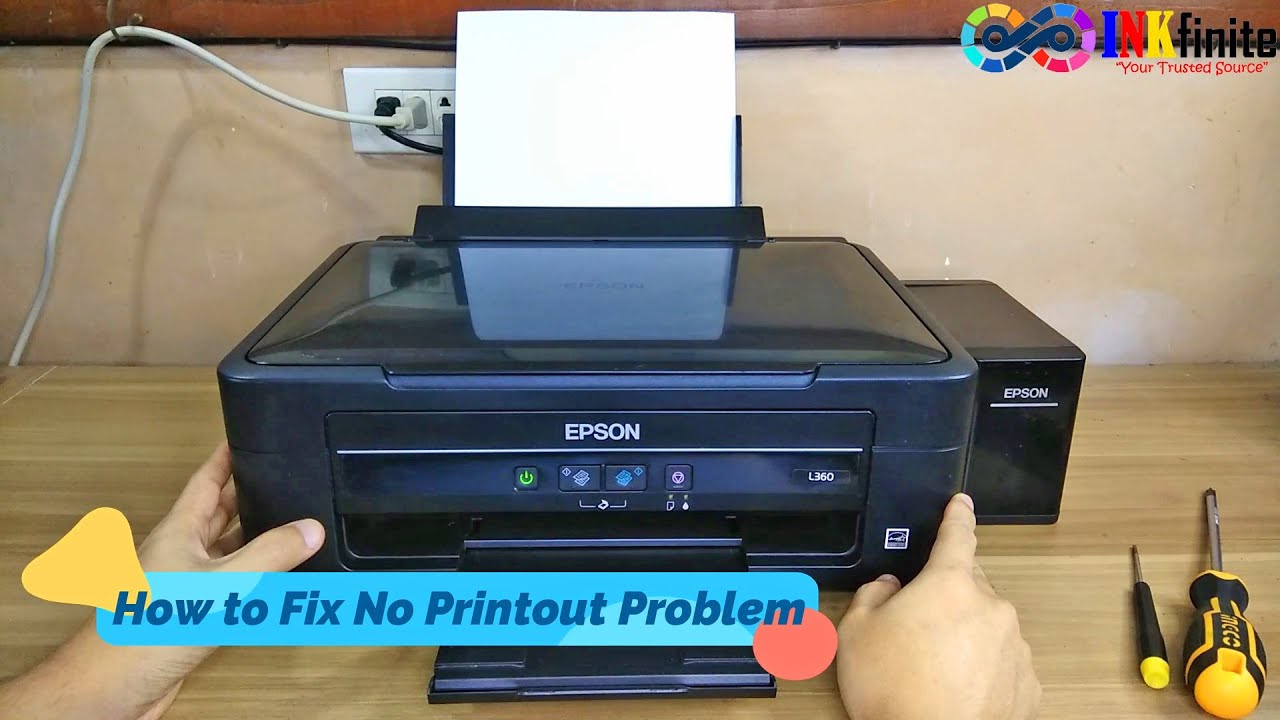 How to Fix No Print Out Problem in All Epson L series Printer | INKfinite