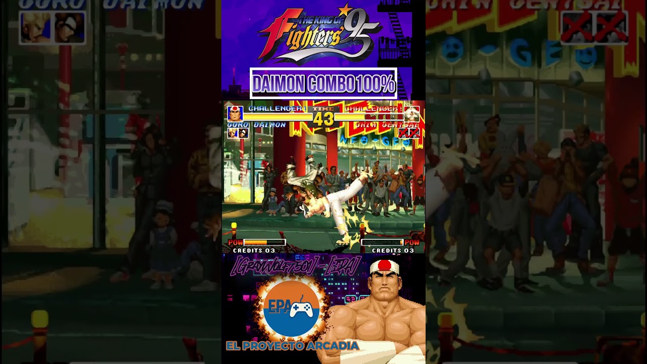 The King Of Fighters 95 Daimon Combo 100%