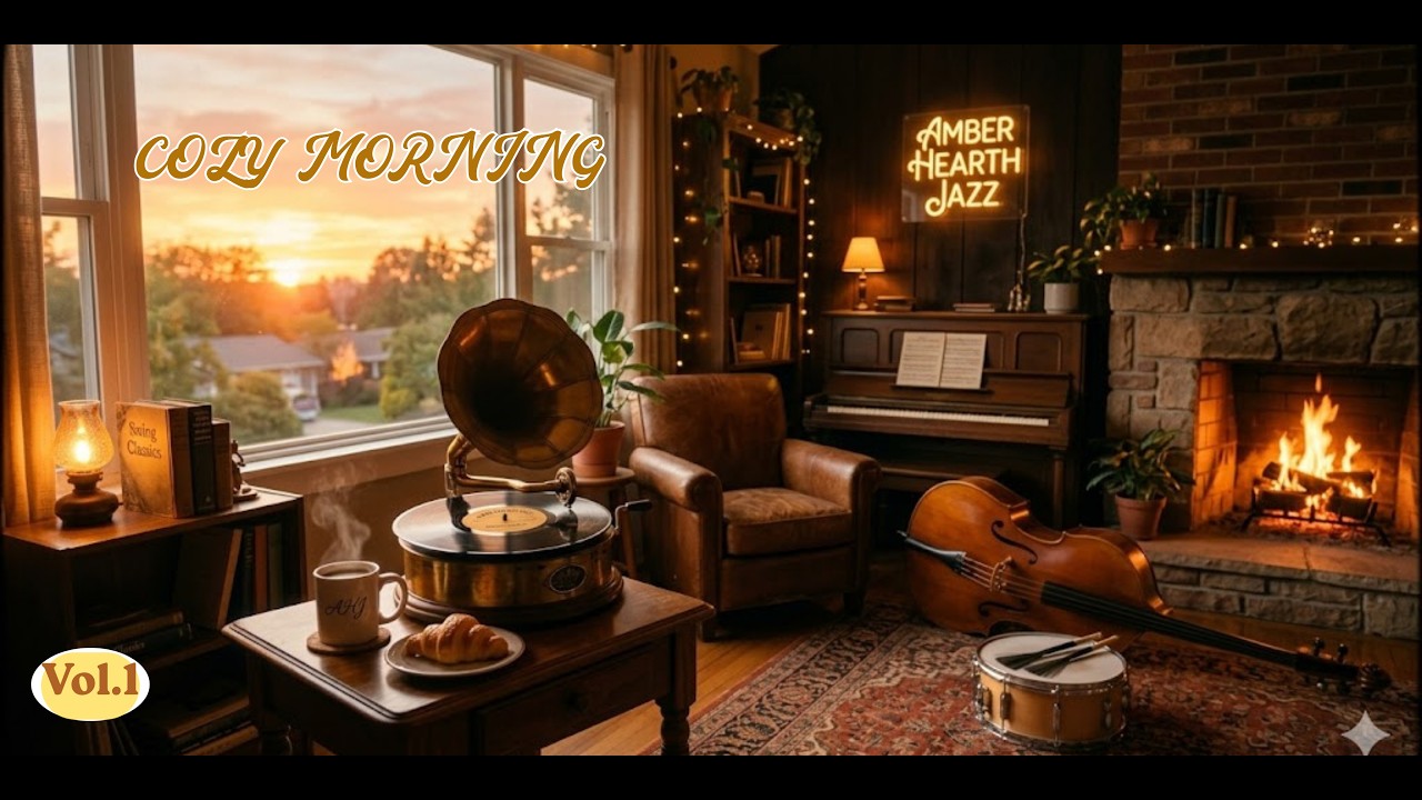 Golden Hour Jazz 🎷 Warm & Cozy Morning Melodies | Amber Hearth Vol. 1