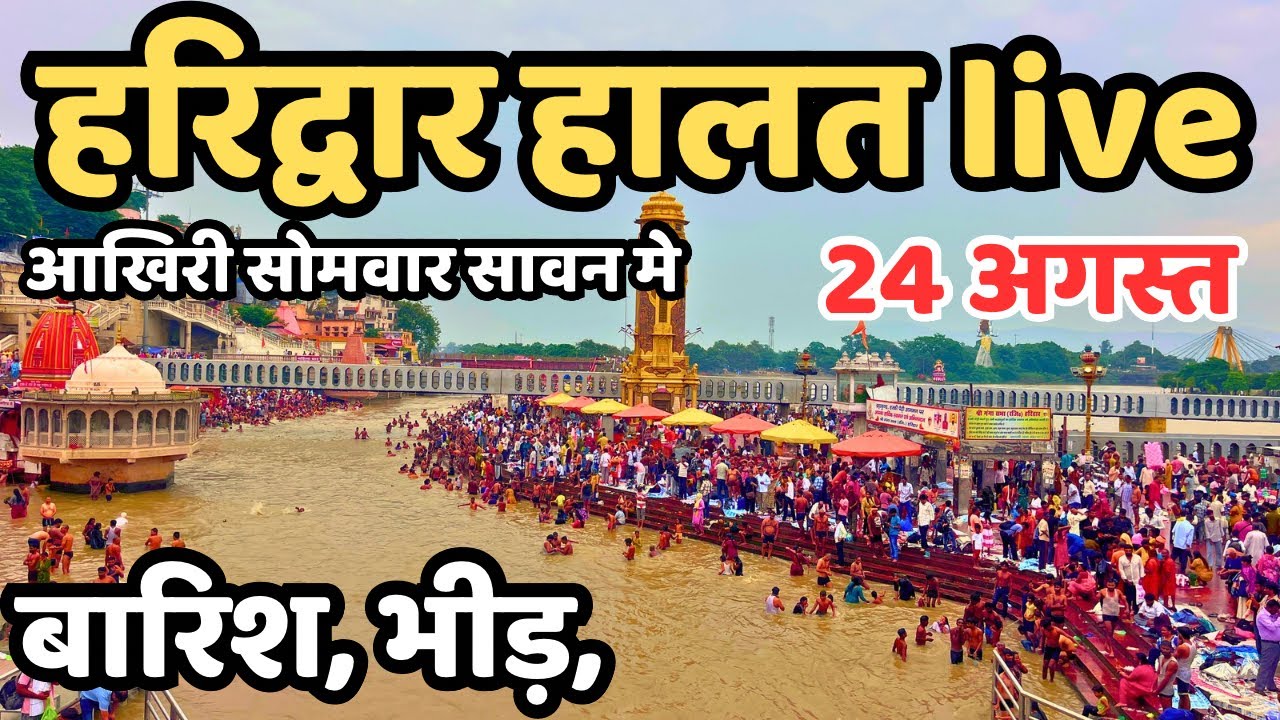 हरिद्वार हालत ताजा दृश्य || बारिश अलर्ट || haridwar live || latest video haridwar | Har ki paudi 