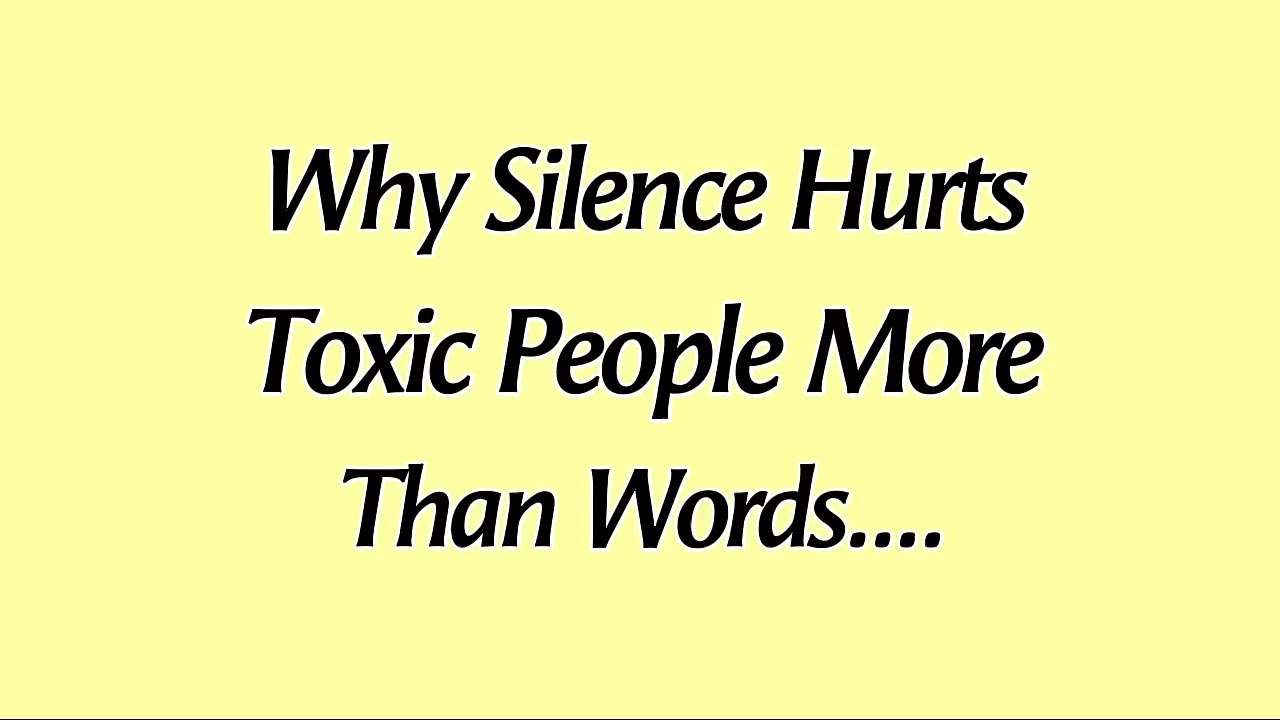 Why Silence Hurts Toxic People More Than Words 😌🧠 | Emotional Intelligence Psychology