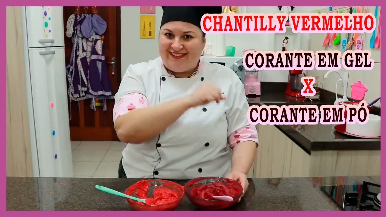 CHANTILLY VERMELHO - APRENDA COM A ESPECIALISTA