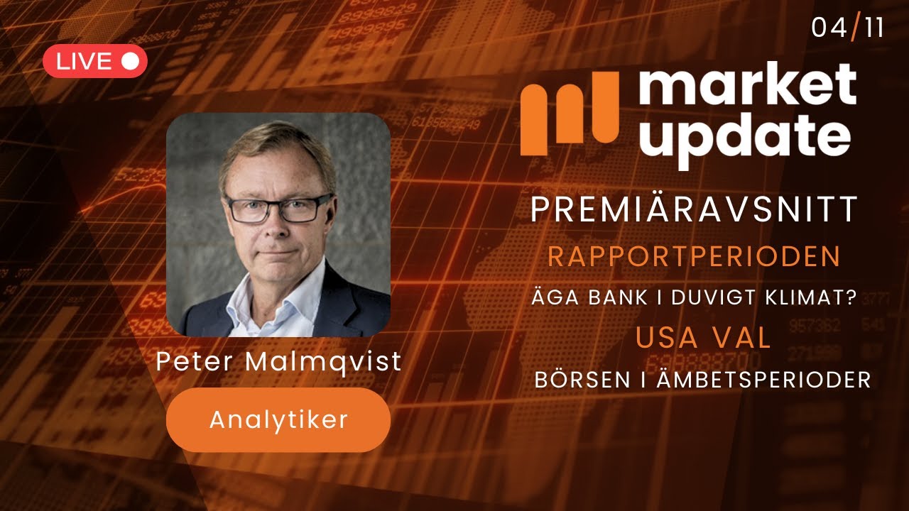 Market Update 2024-11-04 | Peter Malmqvist gästar premiäravsnittet inför en händelserik börsvecka