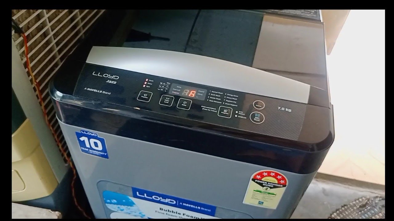 Lloyd jazz by Havells 7 kg Fully Automatic Top Load Washing Machine washing demo