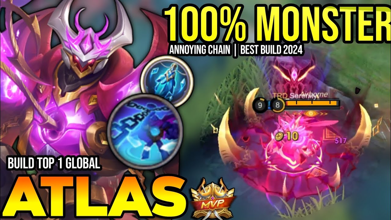 ATLAS BEST BUILD 2024 | BUILD TOP GLOBAL ATLAS GAMEPLAY | MOBILE LEGENDS✓