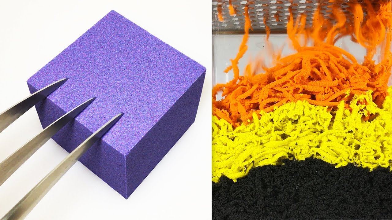 Very Satisfying and Relaxing Compilation 111 Kinetic Sand ASMR