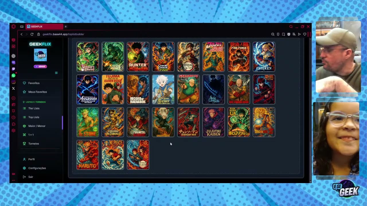 LIVE 3: [1x1 de Animes] e TOP Animes