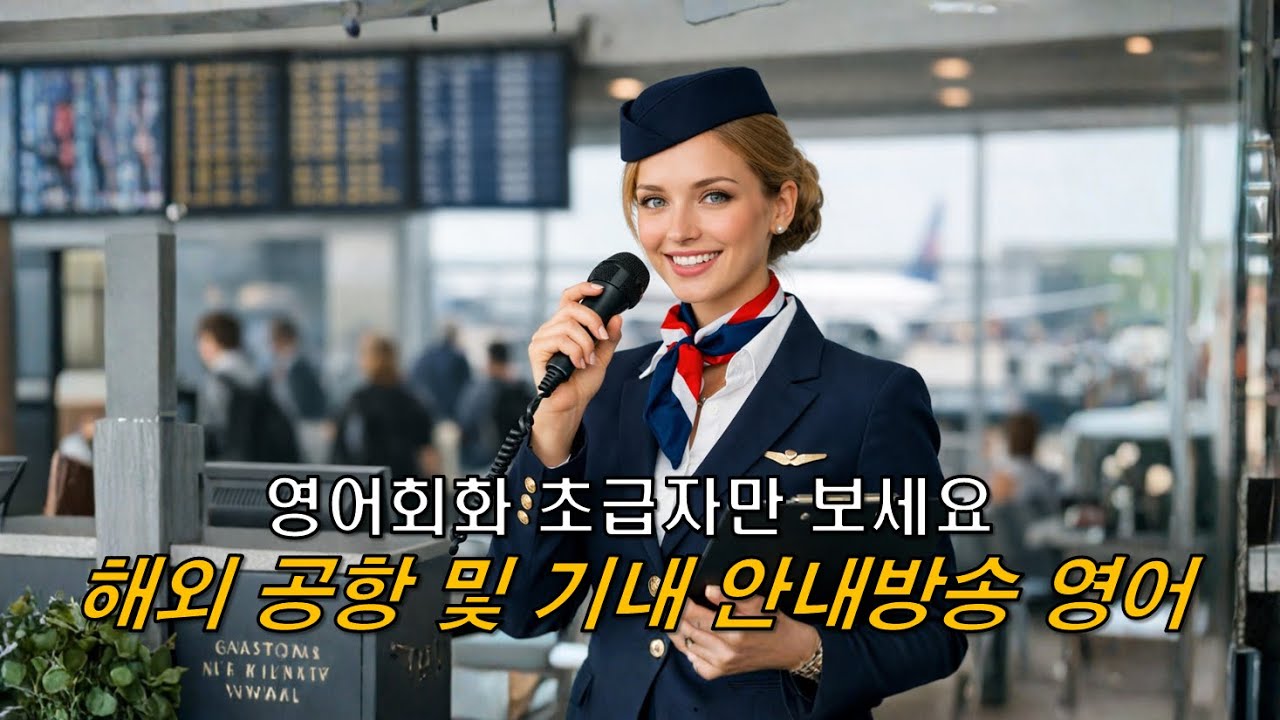 🗣️ 해외 공항 및 기내 안내방송 영어회화 🌍