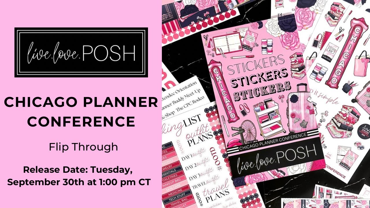 CHICAGO PLANNER CONFERENCE STICKER BOOK FLIP THROUGH