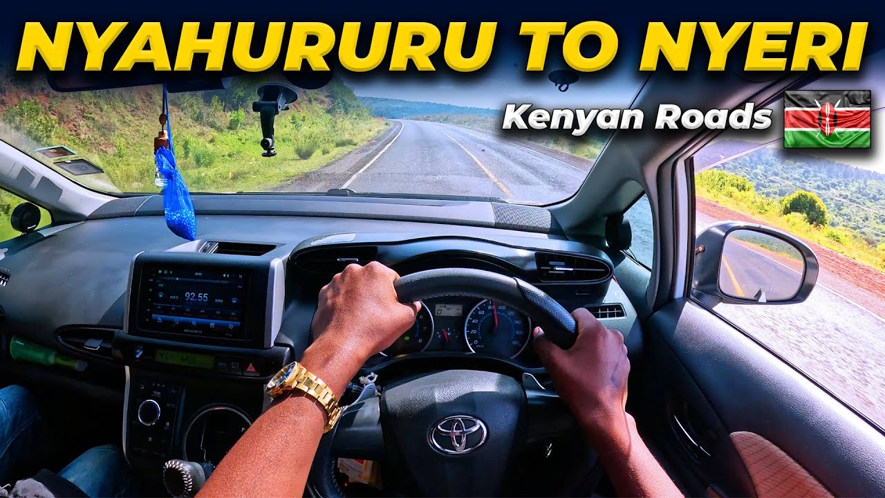 POV Scenic Drive from Nyahururu Town to Nyeri Town | 4K | Toyota Wish 1.8L #gopro #pov