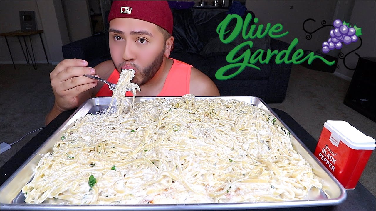 FETTUCCINI ALFREDO MUKBANG