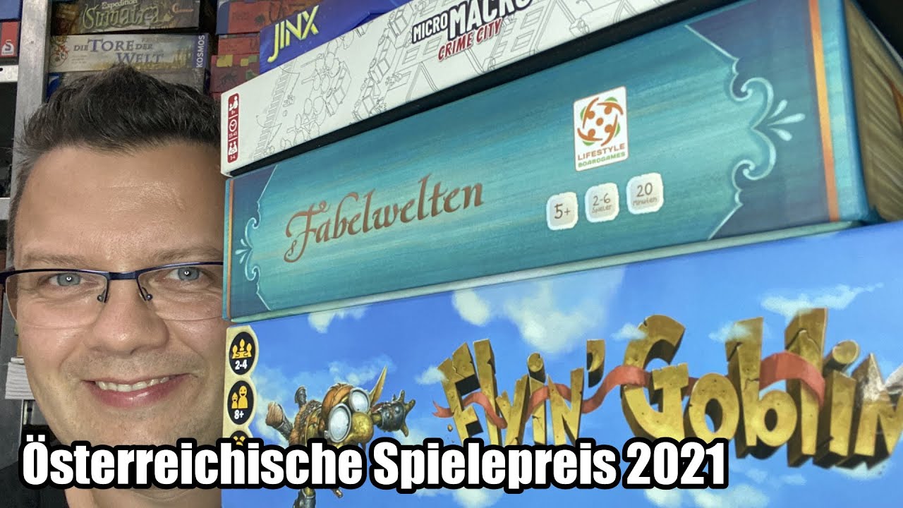 &Ouml;sterreichische Spielepreis - Gewinner 2021 - vom Kinderspiel bis zum Expertenspiel
