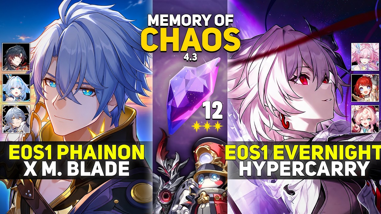 E0 Phainon x M. Blade & E0 Evernight Hypercarry | Memory Of Chaos 12 | HSR 4.3