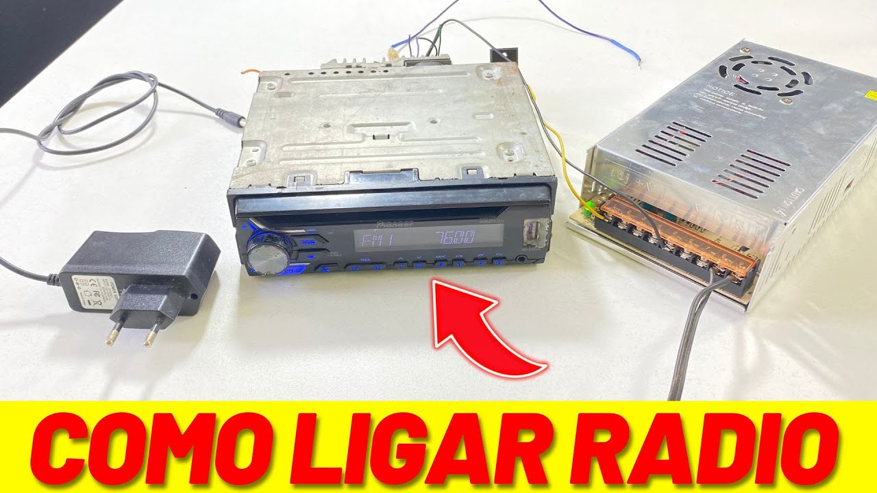 💡Como ligar Rádio de Carro em uma fonte 12V #somautomotivo