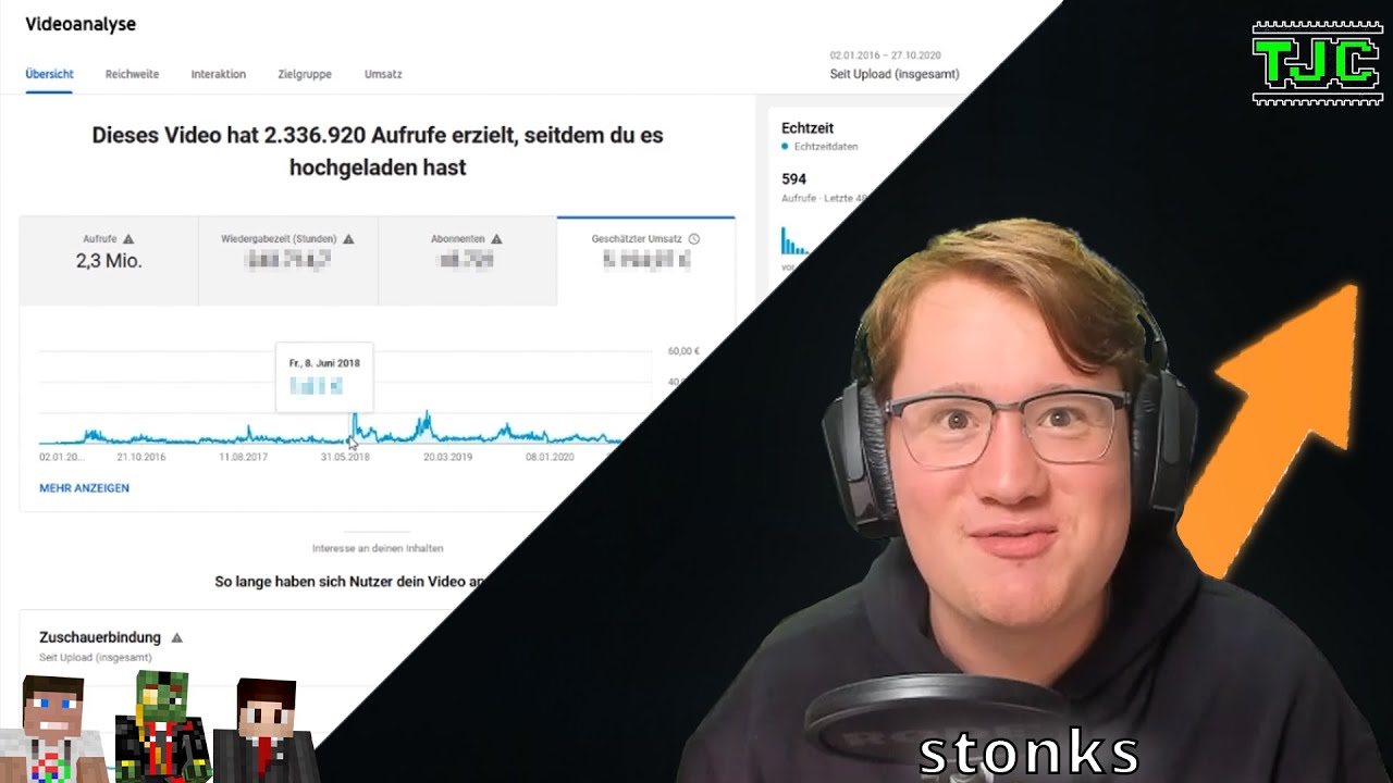 TJC, iOser100 und RGB Pixl reden &uuml;ber ihre YT Einnahmen🧐[TheJoCraft Realtalk] | TheJoCraft - Fanpage
