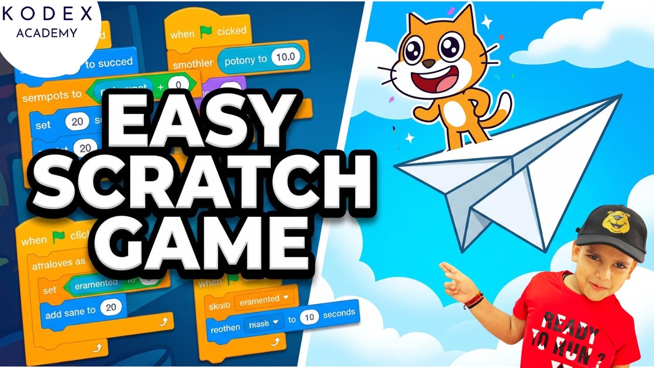 Create Paper Plane Flying Game in Scratch |💎Easy Flying Simulator | scratch games step by step