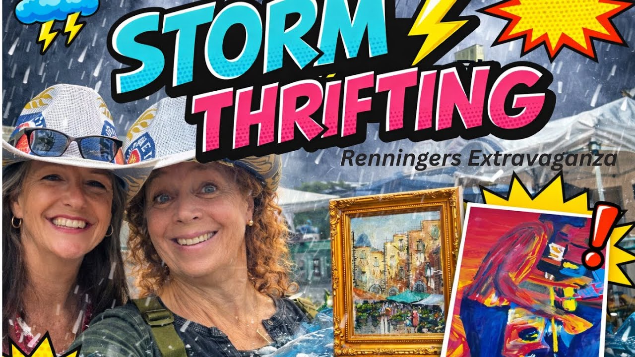 Vintage Thrift With Me Florida Renninger’s Extravaganza, Art Finds & Wild Weather
