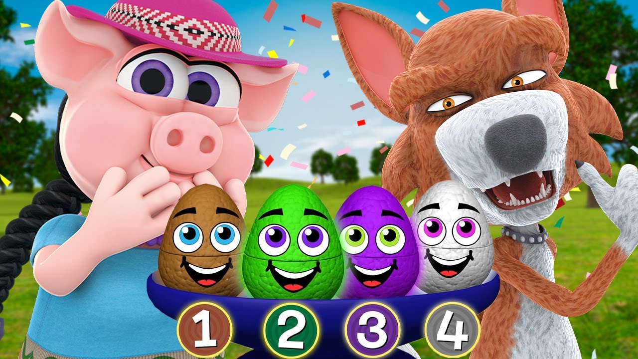 Colourful Surprise Eggs at Zenon's Farm - Let's Play | Zenon The Farmer